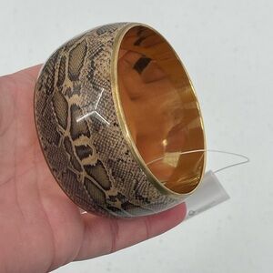 Fantasia net reptile snake print thick bangle
